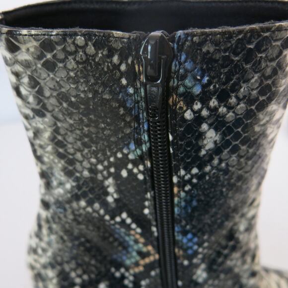 CHINESE LAUNDRY *NEW* KORALINE BOOT Mid Calf Size 6.5 Snakeskin Black Multi - Picture 9 of 13